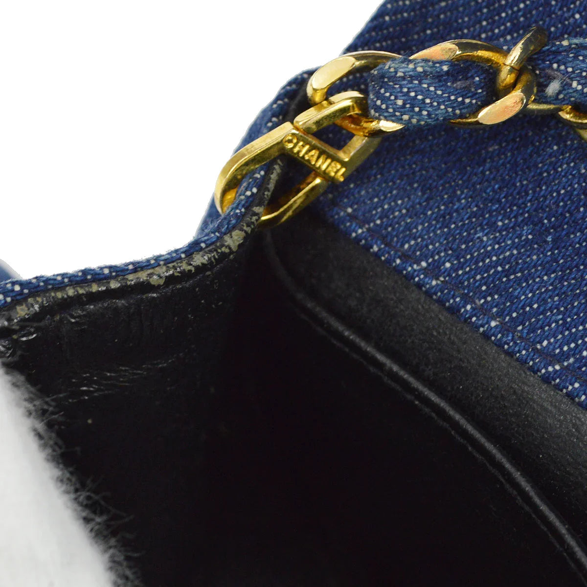 Chanel * 1989-1991 Denim Turnlock Mini Full Flap Bag