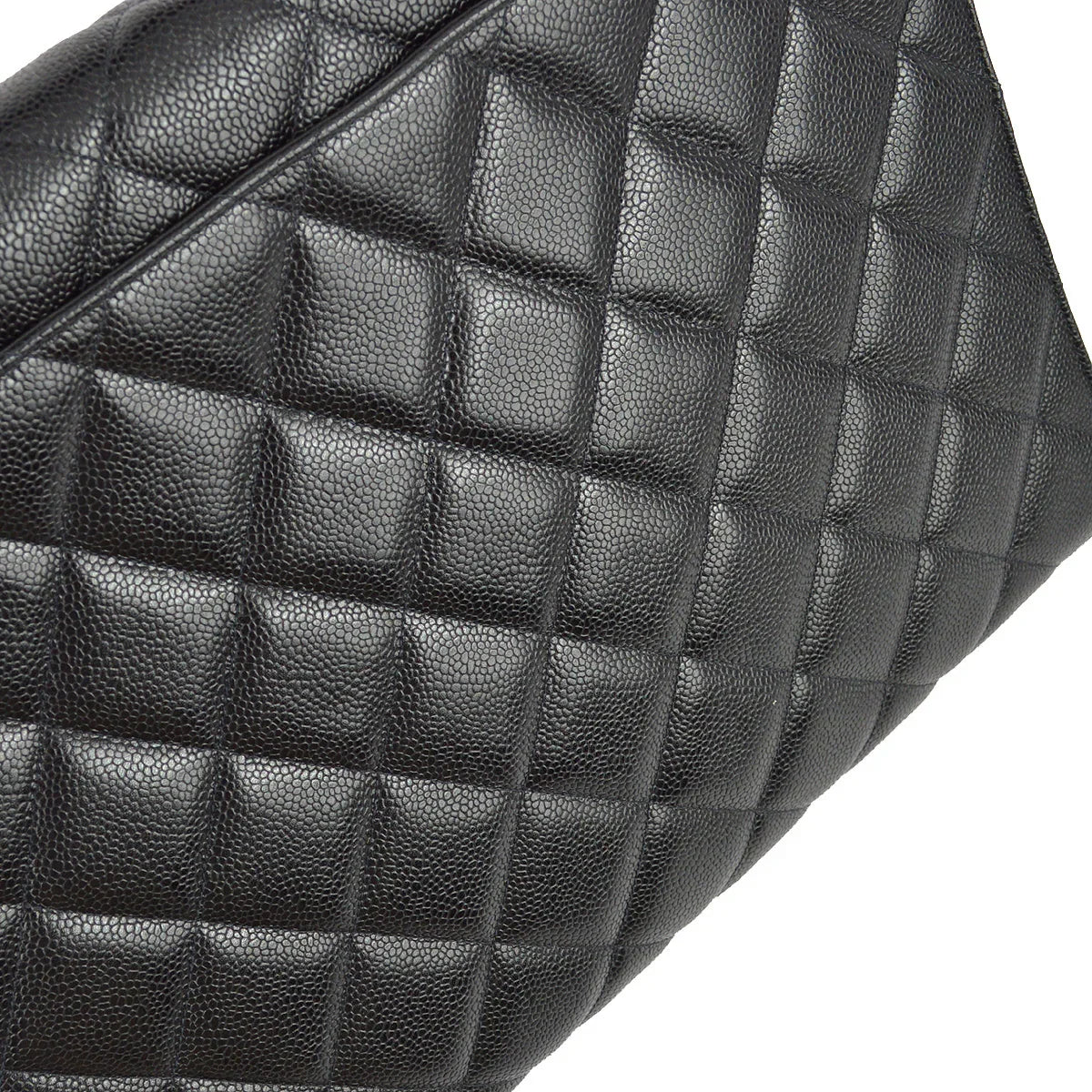 Chanel 1994-1996 Black Caviar Briefcase Business Handbag