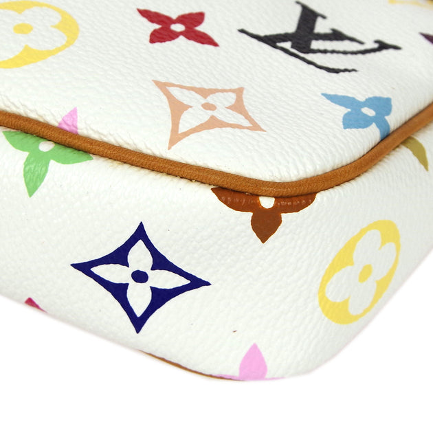 Louis vuitton white online multicolor pochette