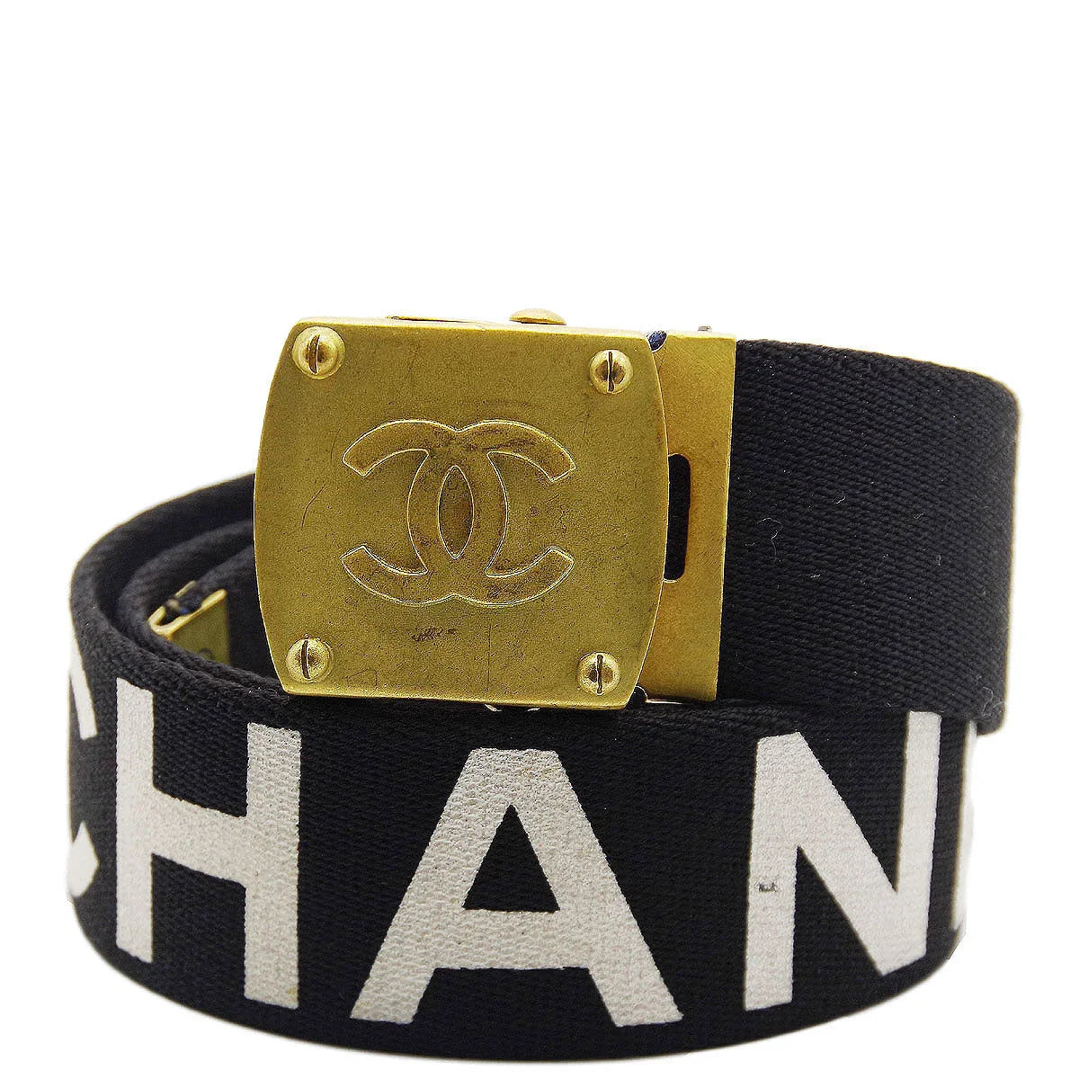 Chanel 1994 Fall Logo GI Belt #75