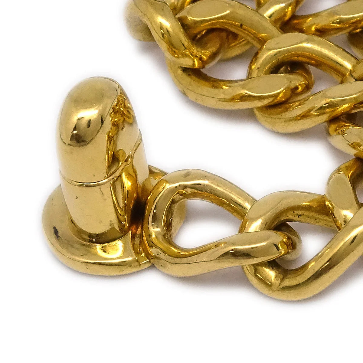 Chanel Turnlock Chain Bracelet Gold 97P