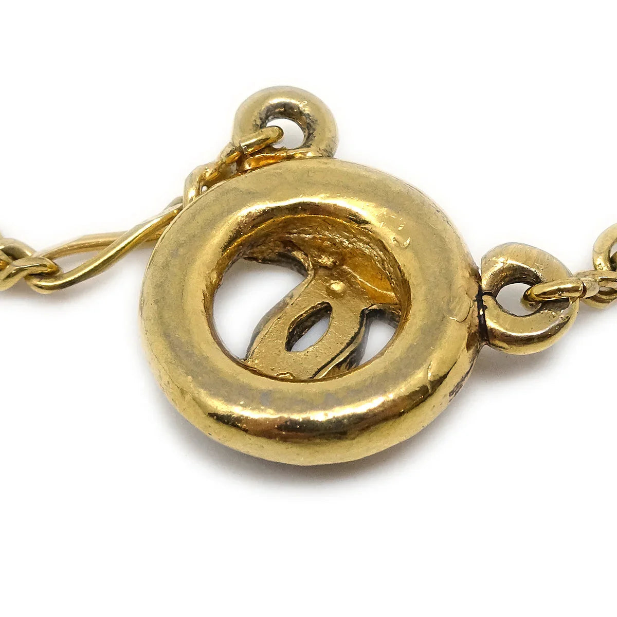 Chanel Medallion Gold Chain Pendant Necklace 1983