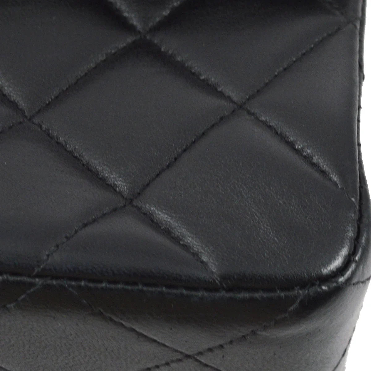 Chanel 1994-1996 Black Lambskin Medium Double Sided Classic Flap Bag