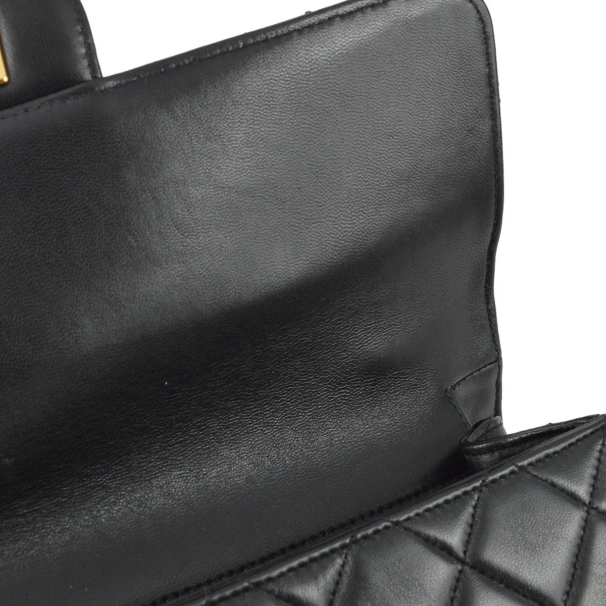 Chanel 1994-1996 Black Lambskin Medium Double Sided Classic Flap Bag