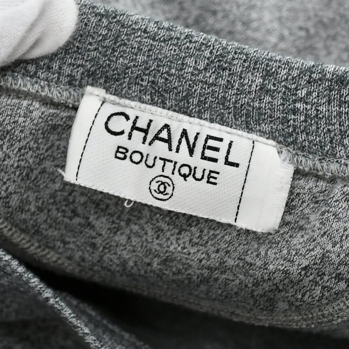 Chanel 1988 Logo Print Cotton Sweatshirt