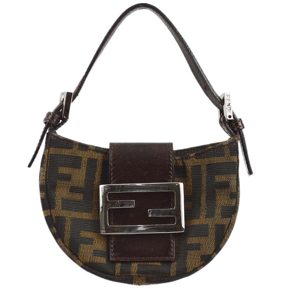 Fendi Brown Zucca Micro Handbag