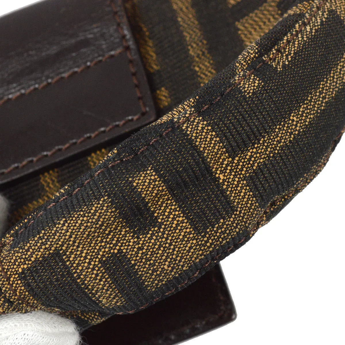 Fendi Brown Zucca Micro Handbag