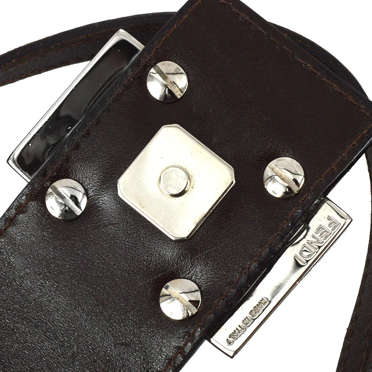 Fendi Brown Zucca Micro Handbag