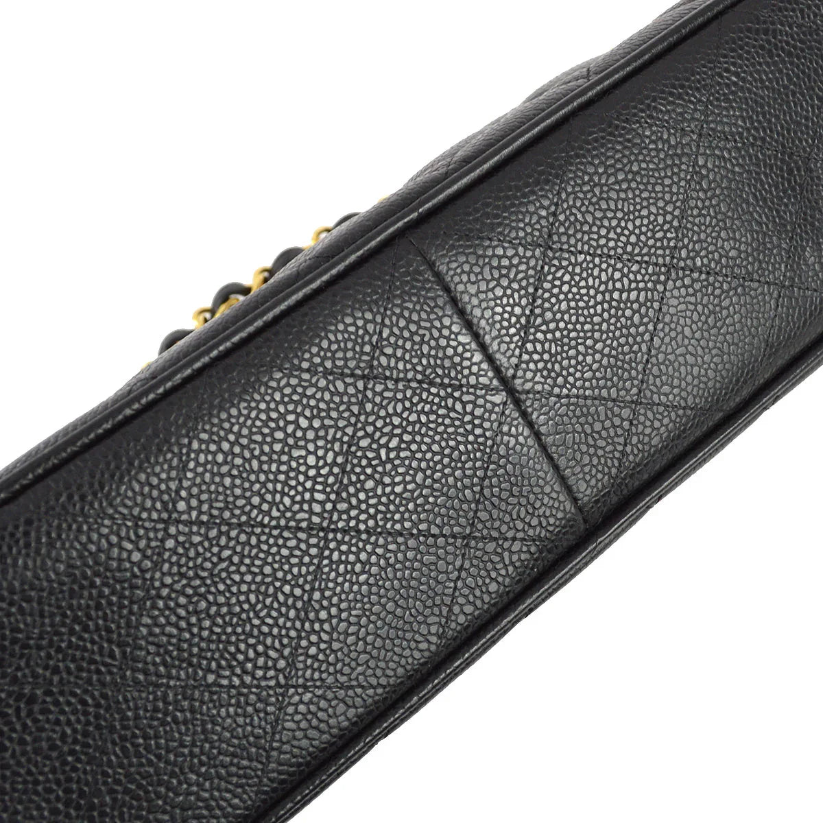 Chanel 1994-1996 Black Caviar Jumbo Classic Flap Bag