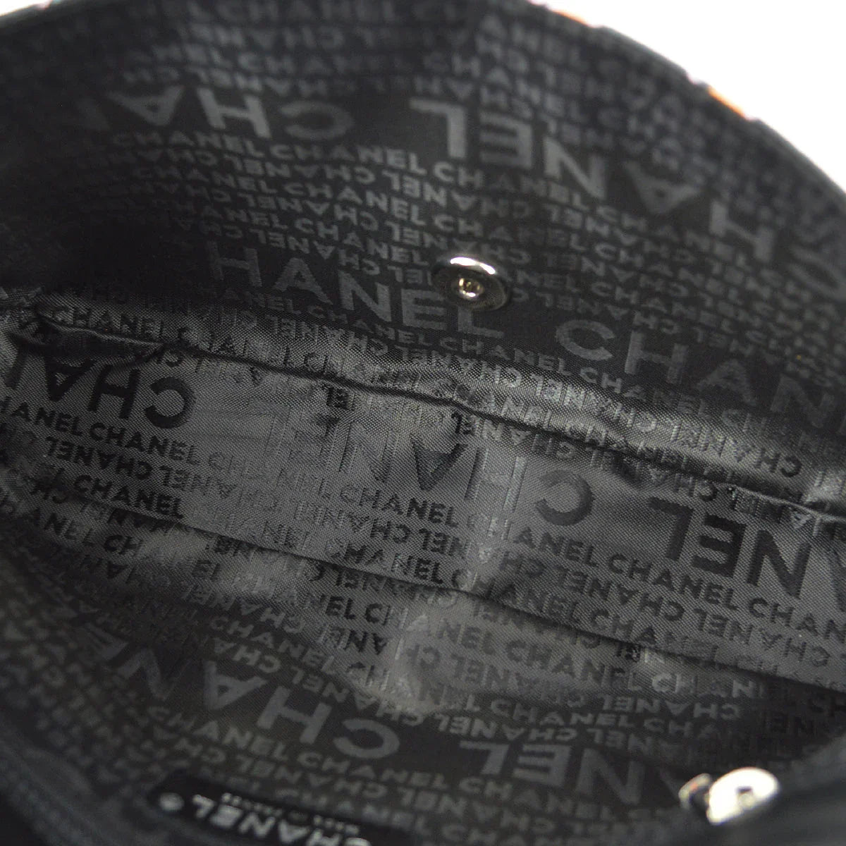 Chanel 2004-2005 Black Satin Lipstick Classic Single Flap Shoulder Bag