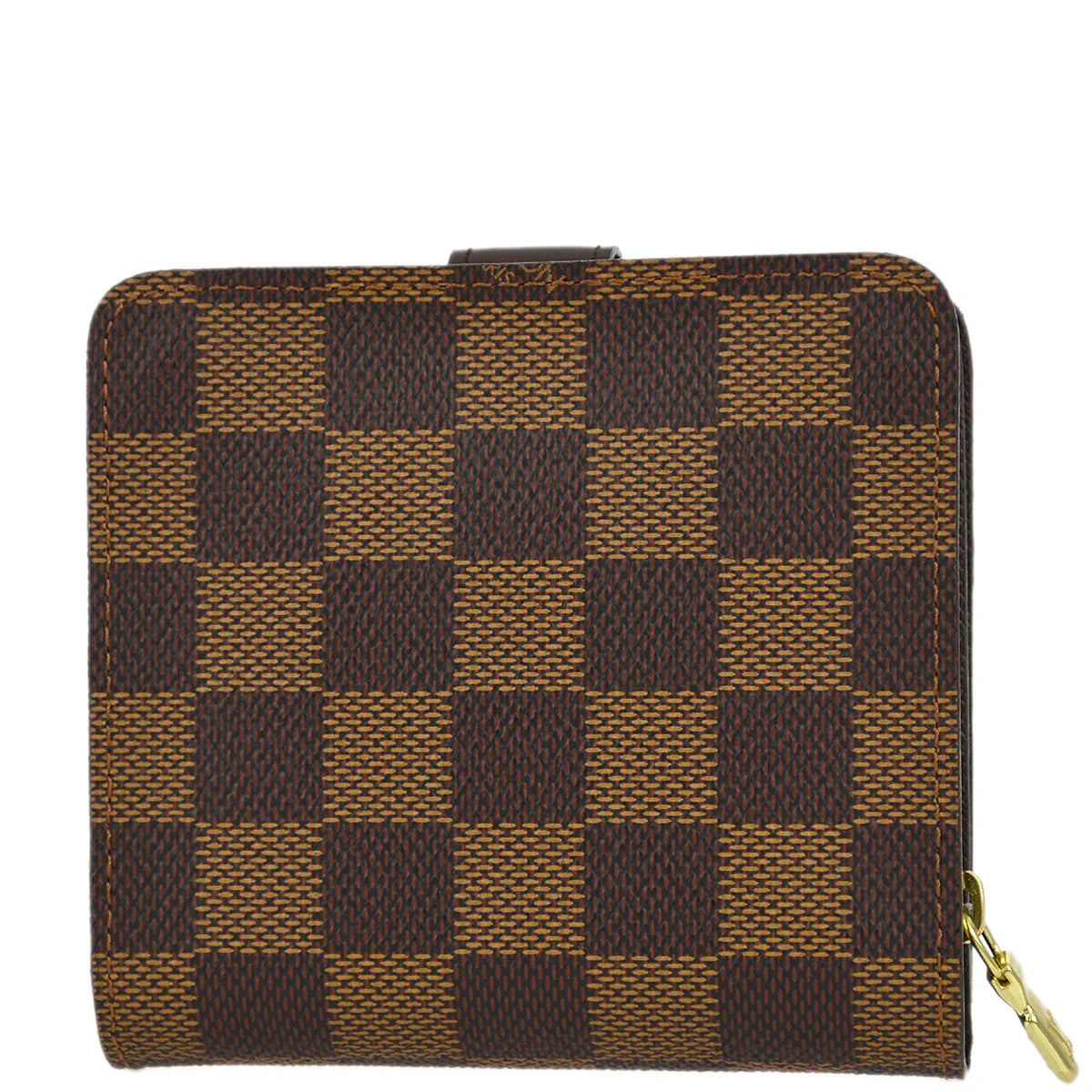 Louis Vuitton 2003 Damier Compact Zip Wallet N61668