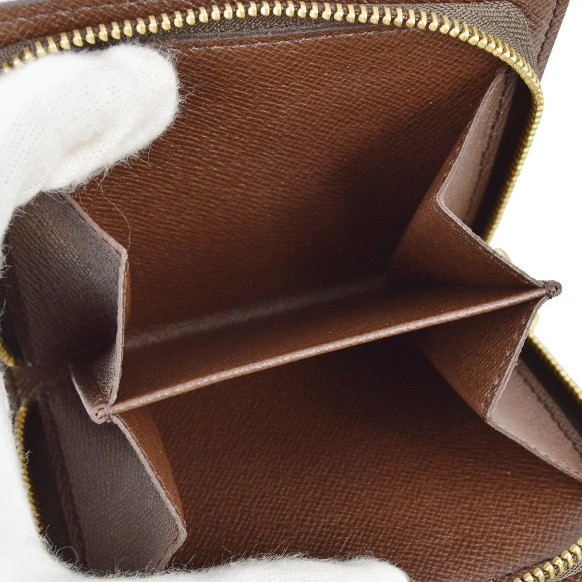 Louis Vuitton 2003 Damier Compact Zip Wallet N61668
