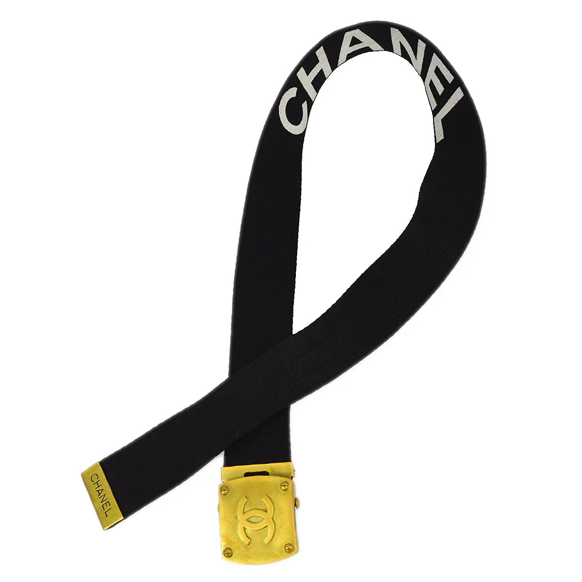 Chanel Black GI Belt 94A #75/30