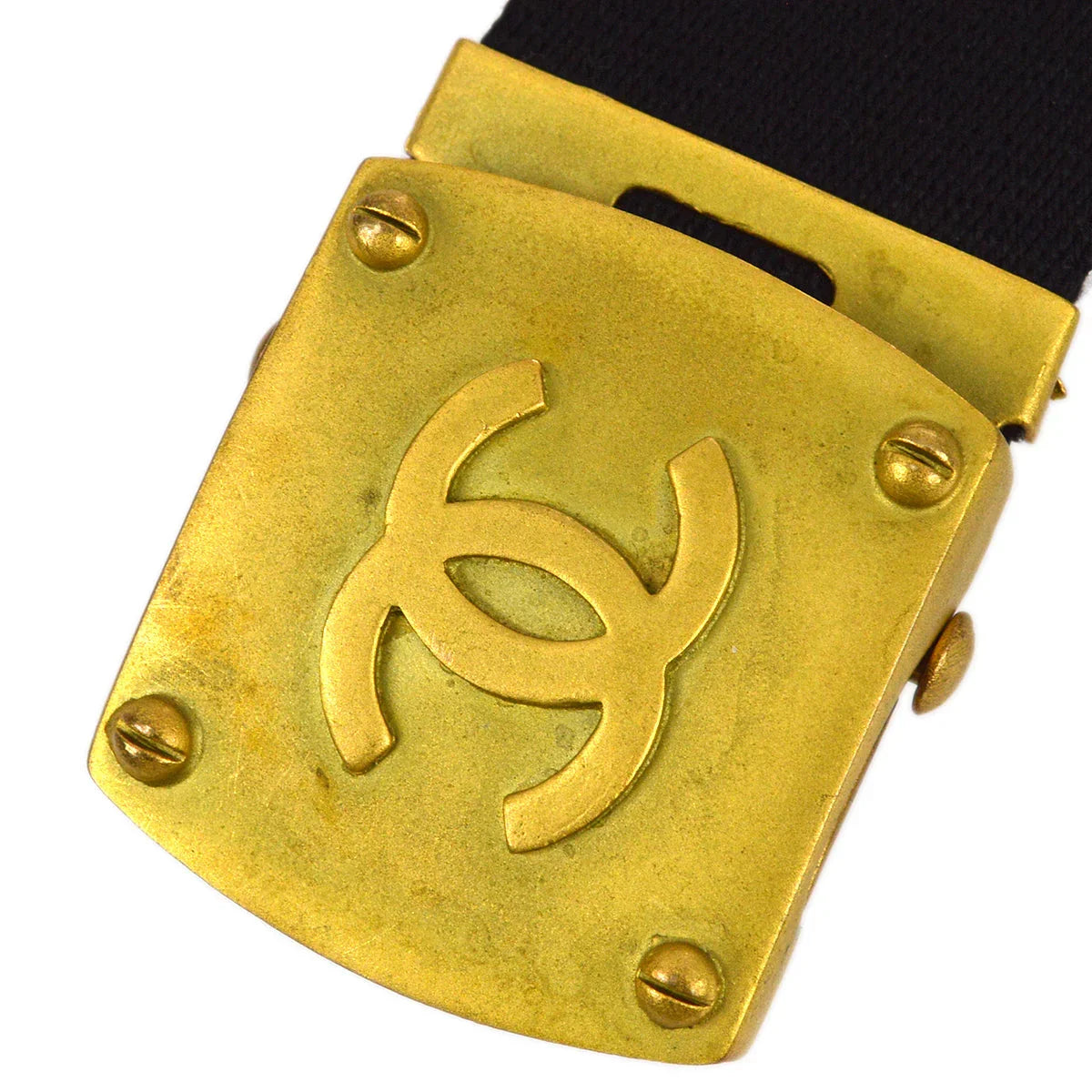 Chanel Black GI Belt 94A #75/30