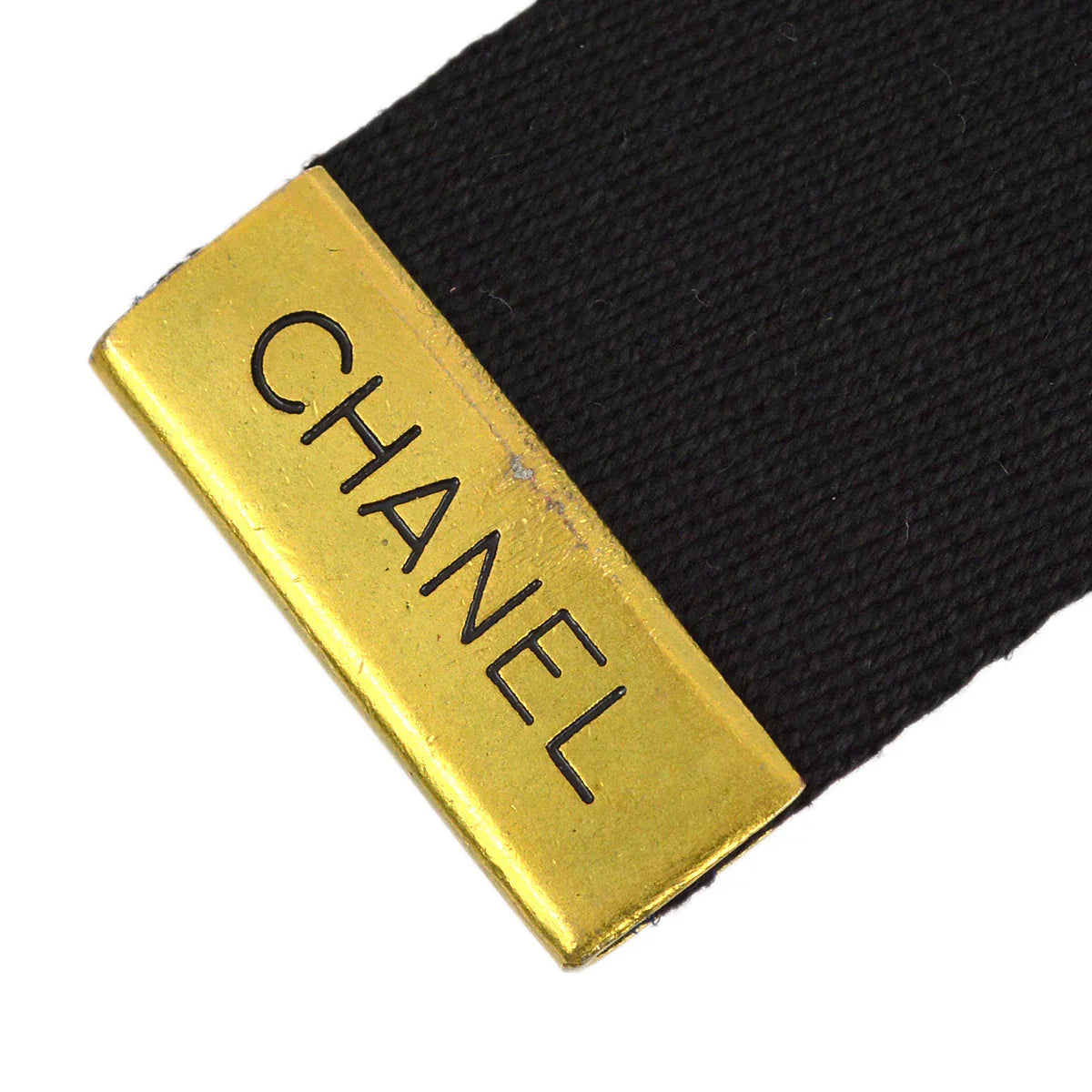 Chanel Black GI Belt 94A #75/30