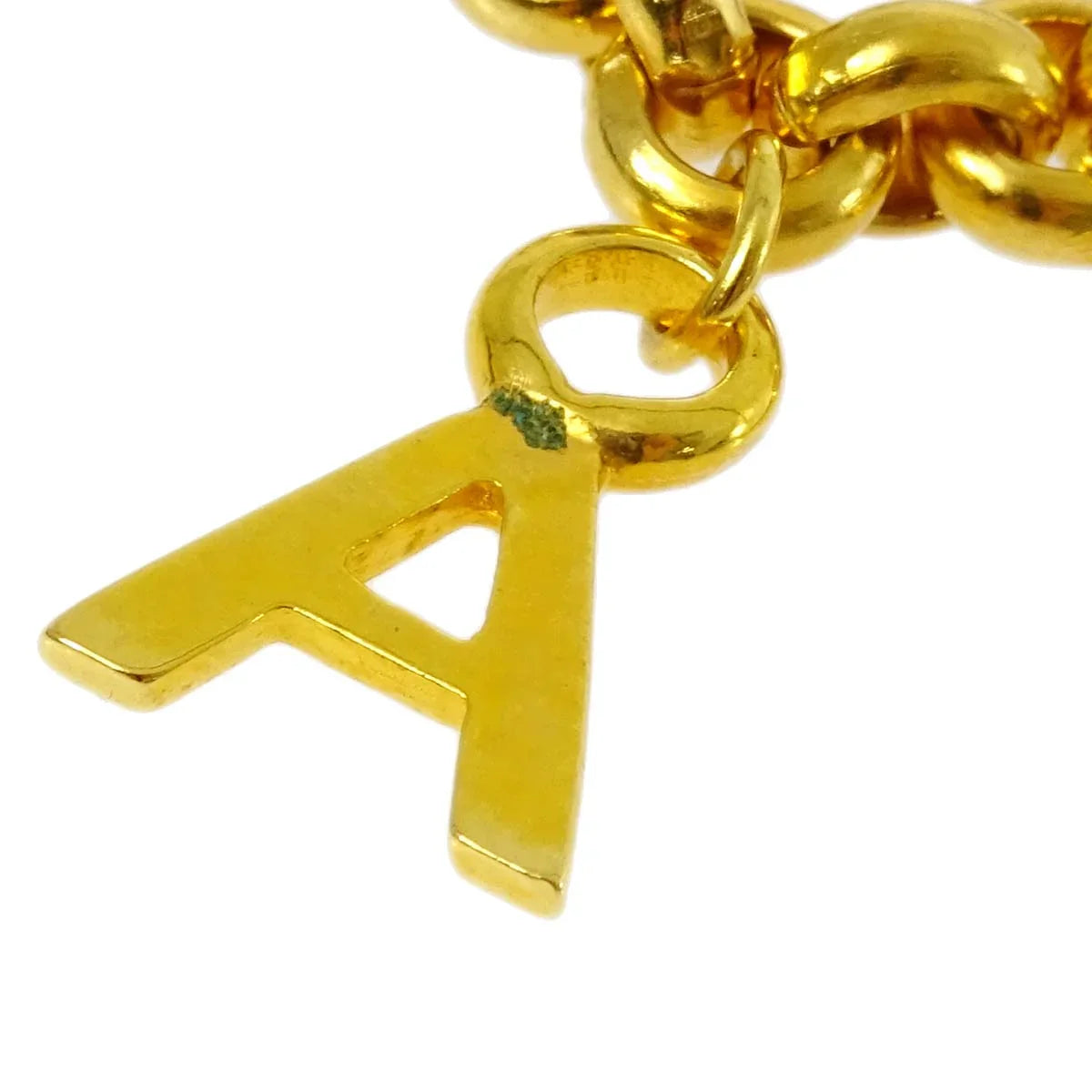 Chanel Turnlock Gold Chain Bracelet 96P