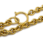 Chanel Medallion Gold Chain Pendant Necklace 94P