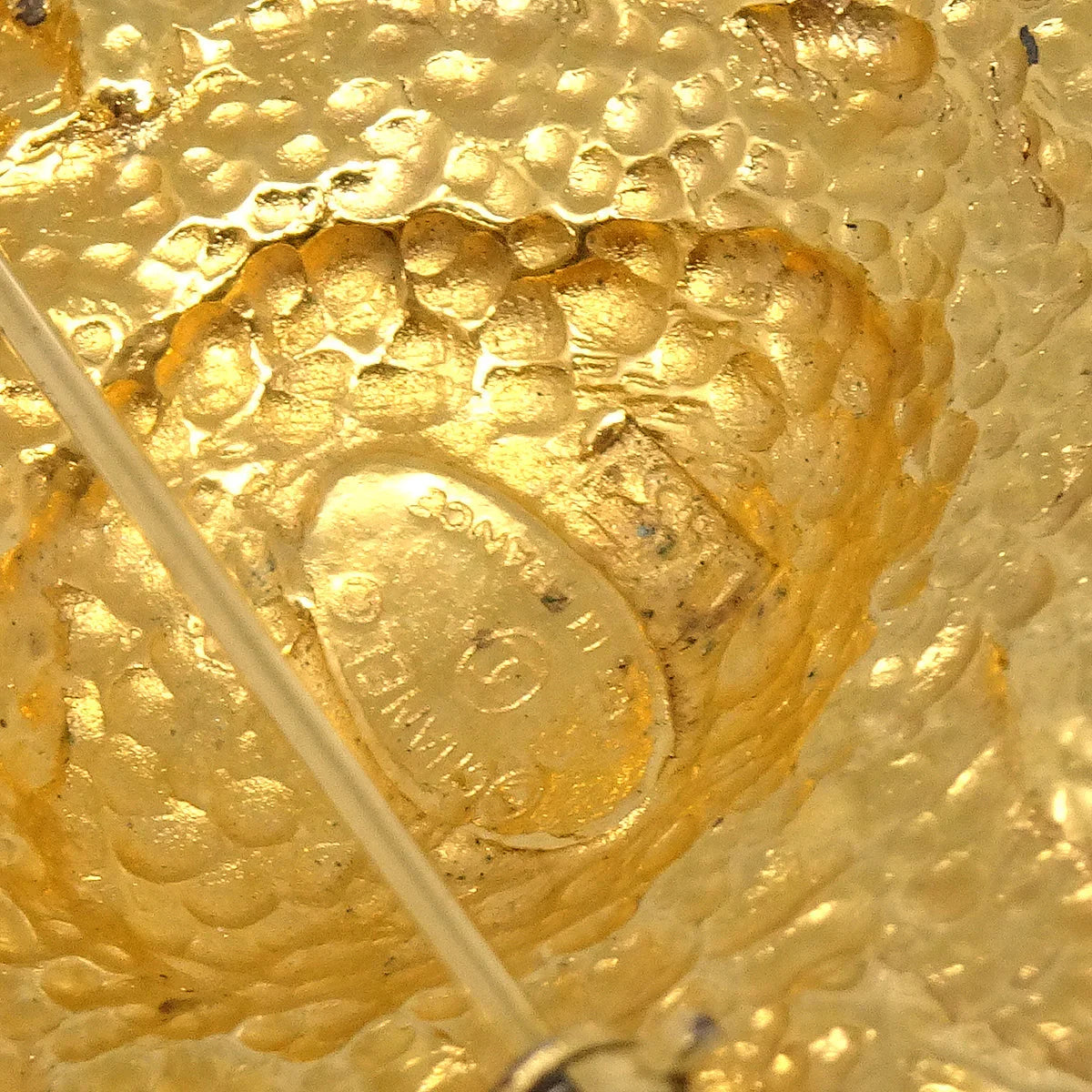 Chanel Lion Brooch Pin Gold 1133