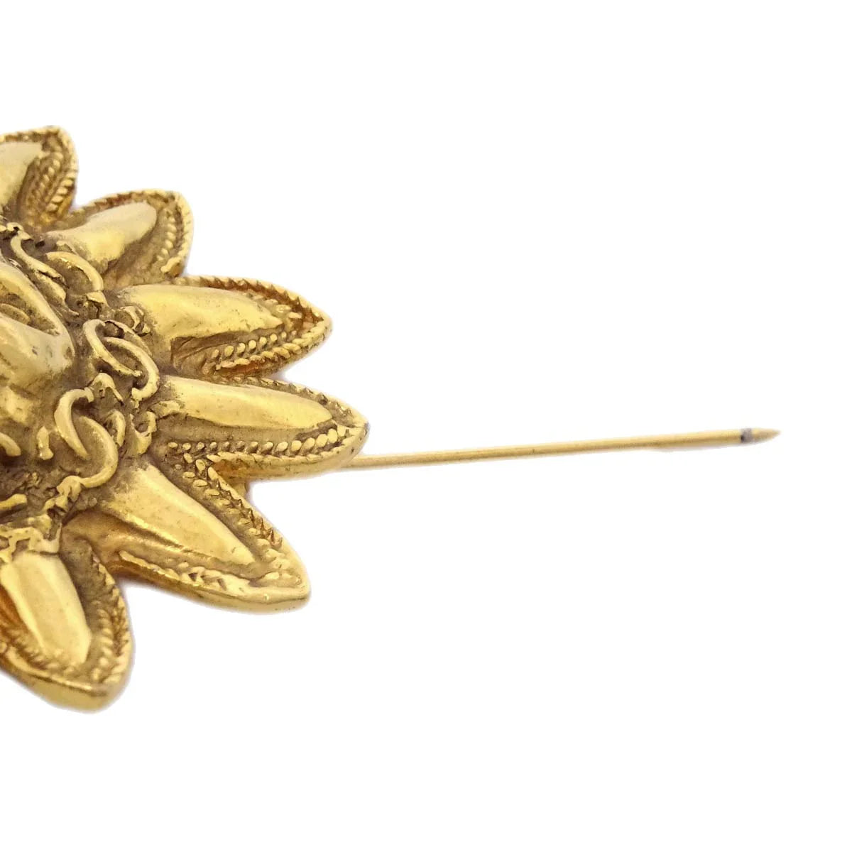 Chanel Lion Brooch Pin Gold