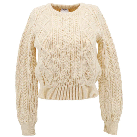 Chanel Fisherman Sweater Ivory #40
