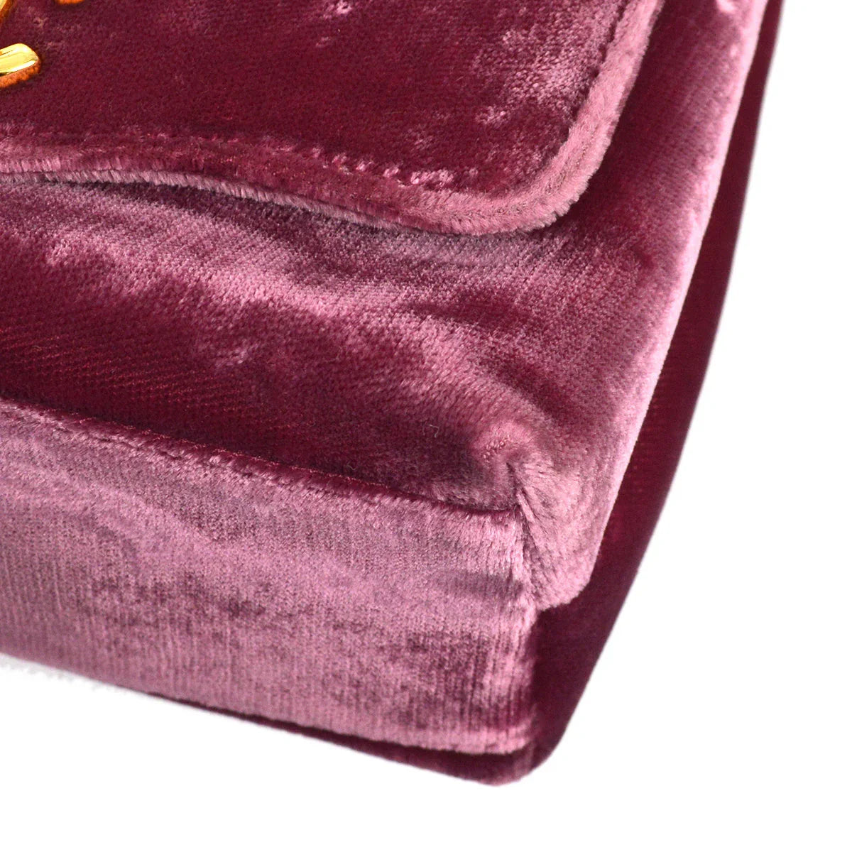 Chanel 1994-1996 Pink Velvet Evening Bag
