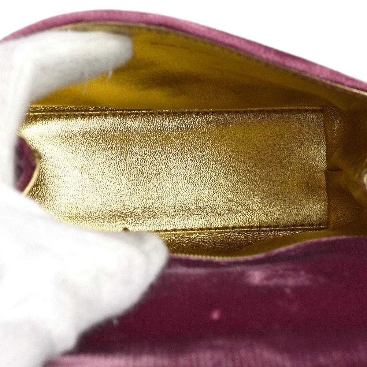 Chanel 1994-1996 Pink Velvet Evening Bag