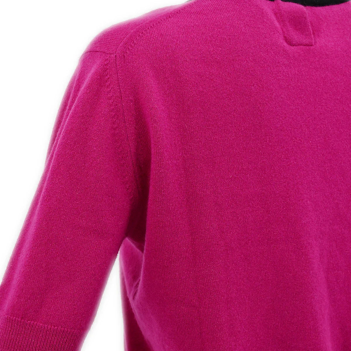 Chanel Short Sleeve Sweater Pink 94A #42