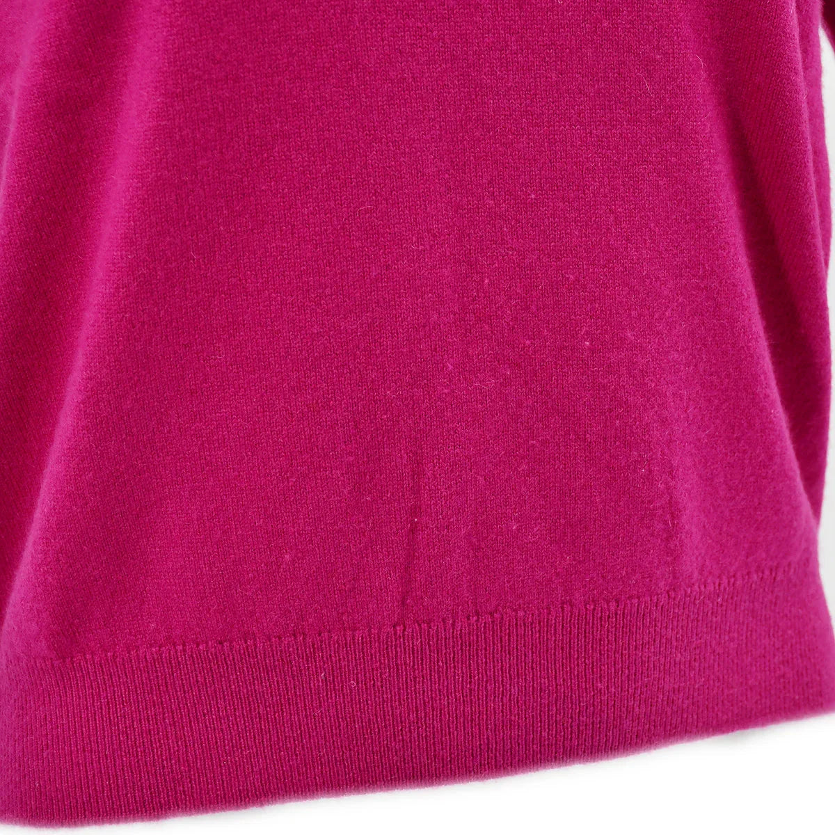 Chanel Short Sleeve Sweater Pink 94A #42