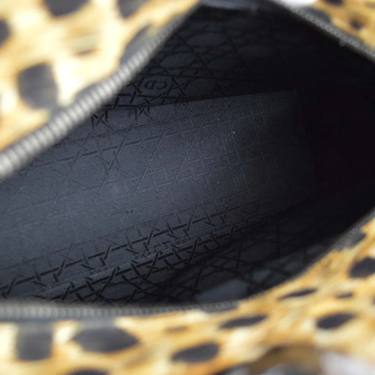 Christian Dior 1999 Cheetah Print Large Lady Dior Bag