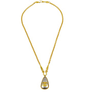 Chanel Chain Pendant Necklace Gold 97A