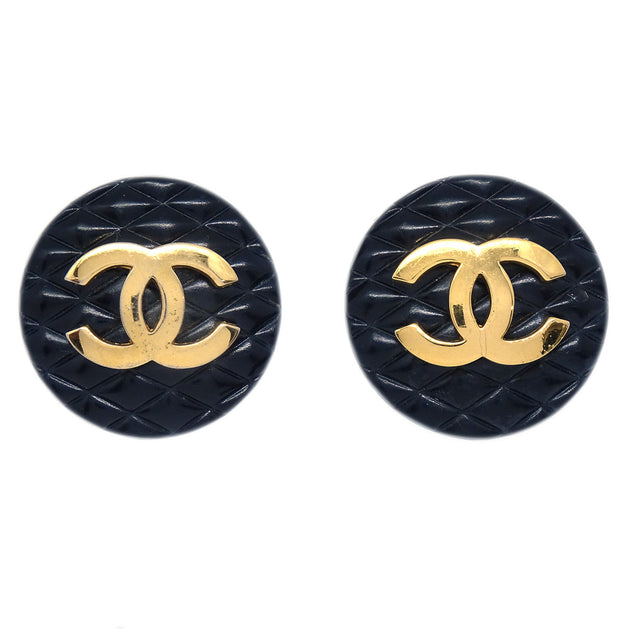 Chanel on sale quilted earrings