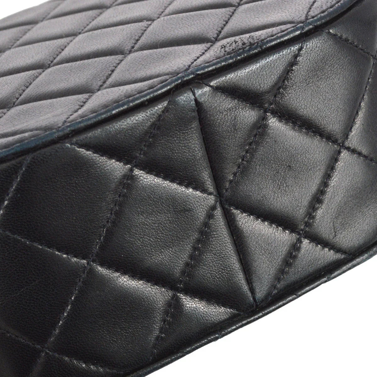 Chanel 1991-1997 Black Lambskin Handbag