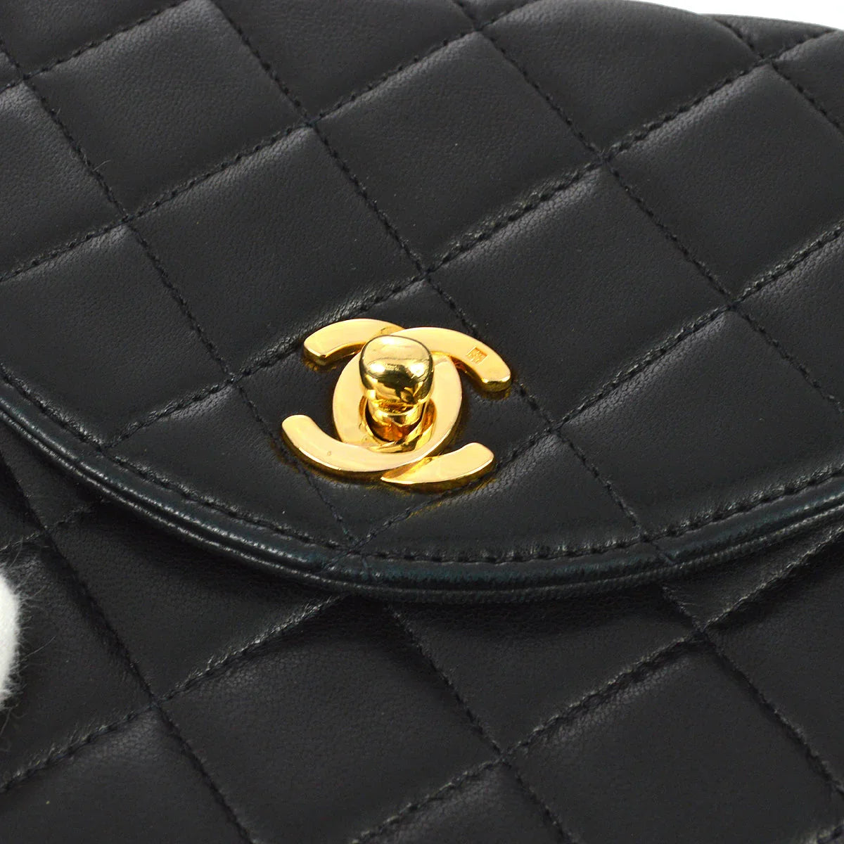 Chanel 1991-1997 Black Lambskin Handbag