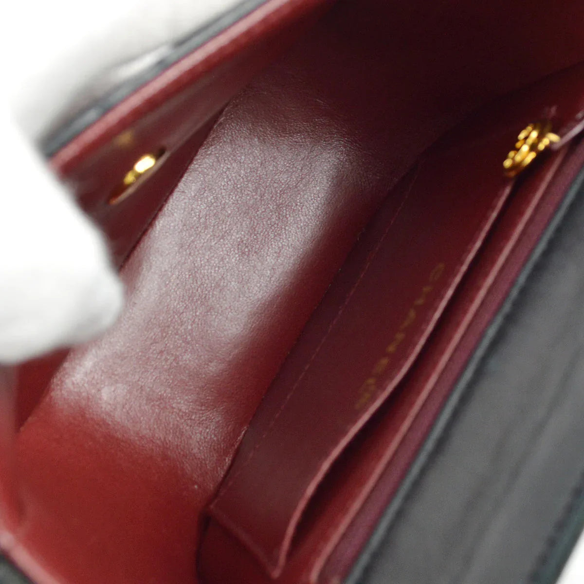 Chanel 1991-1997 Black Lambskin Handbag