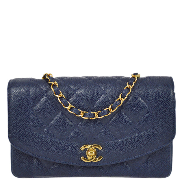 Chanel diana caviar online bag