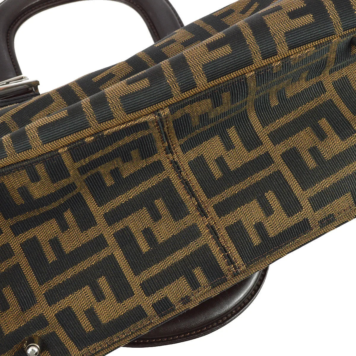 Fendi 2000 Brown Zucca Tote Handbag