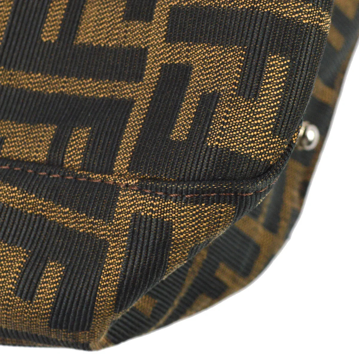 Fendi 2000 Brown Zucca Tote Handbag