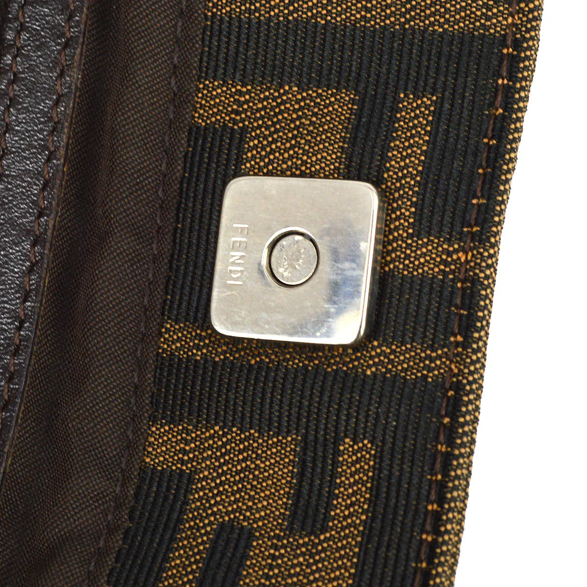 Fendi 2000 Brown Zucca Tote Handbag
