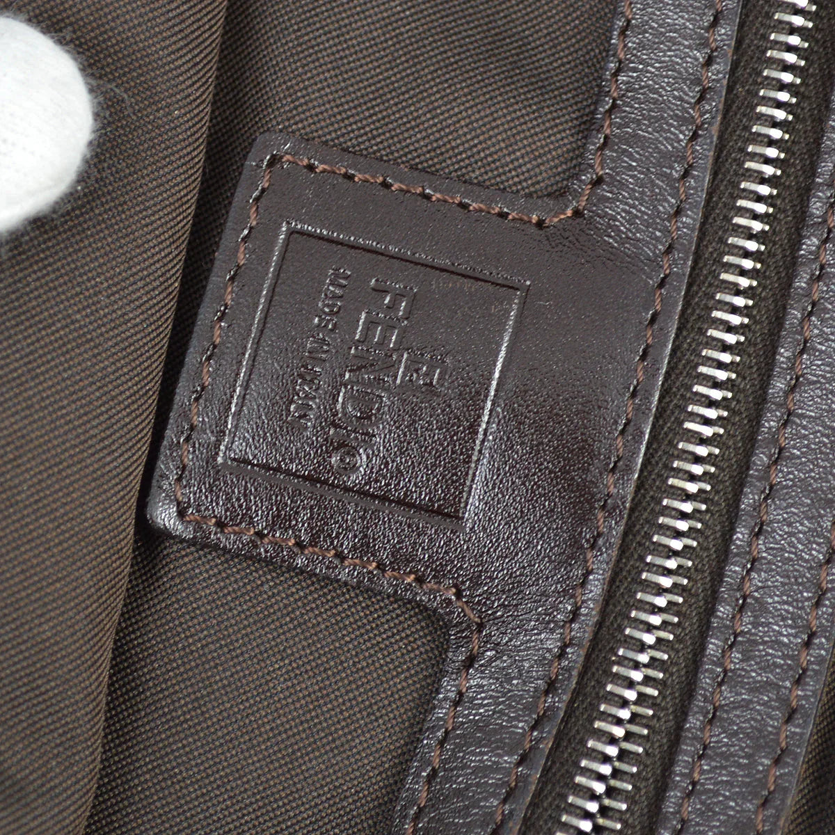 Fendi 2000 Brown Zucca Tote Handbag