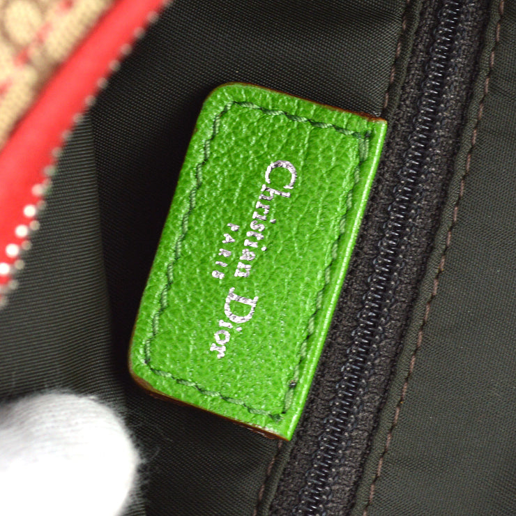 Christian Dior 2004 Rasta Diorissimo Saddle Shoulder Bag