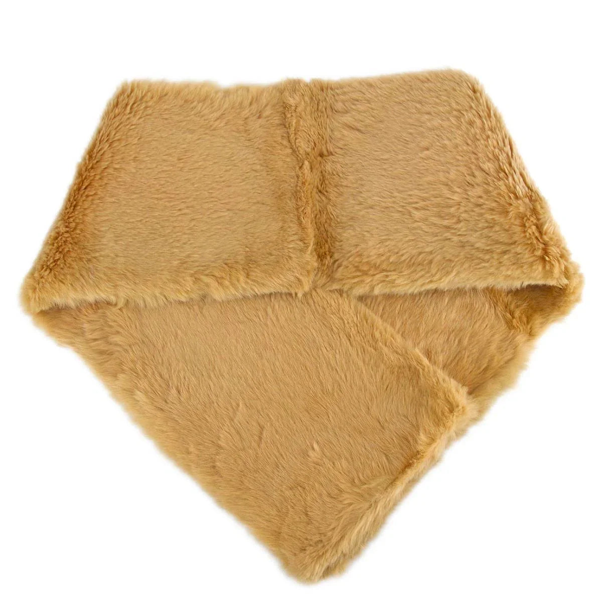 Christian Dior Beige Fur Scarf Stole Small Good