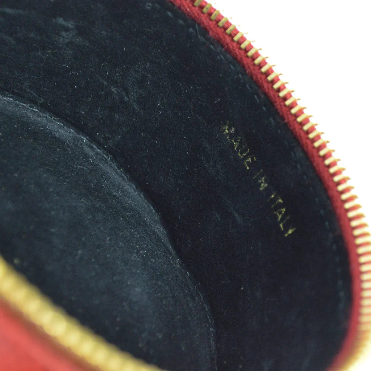 Chanel 1991-1994 Red Caviar Jewelry Case Pouch Bag
