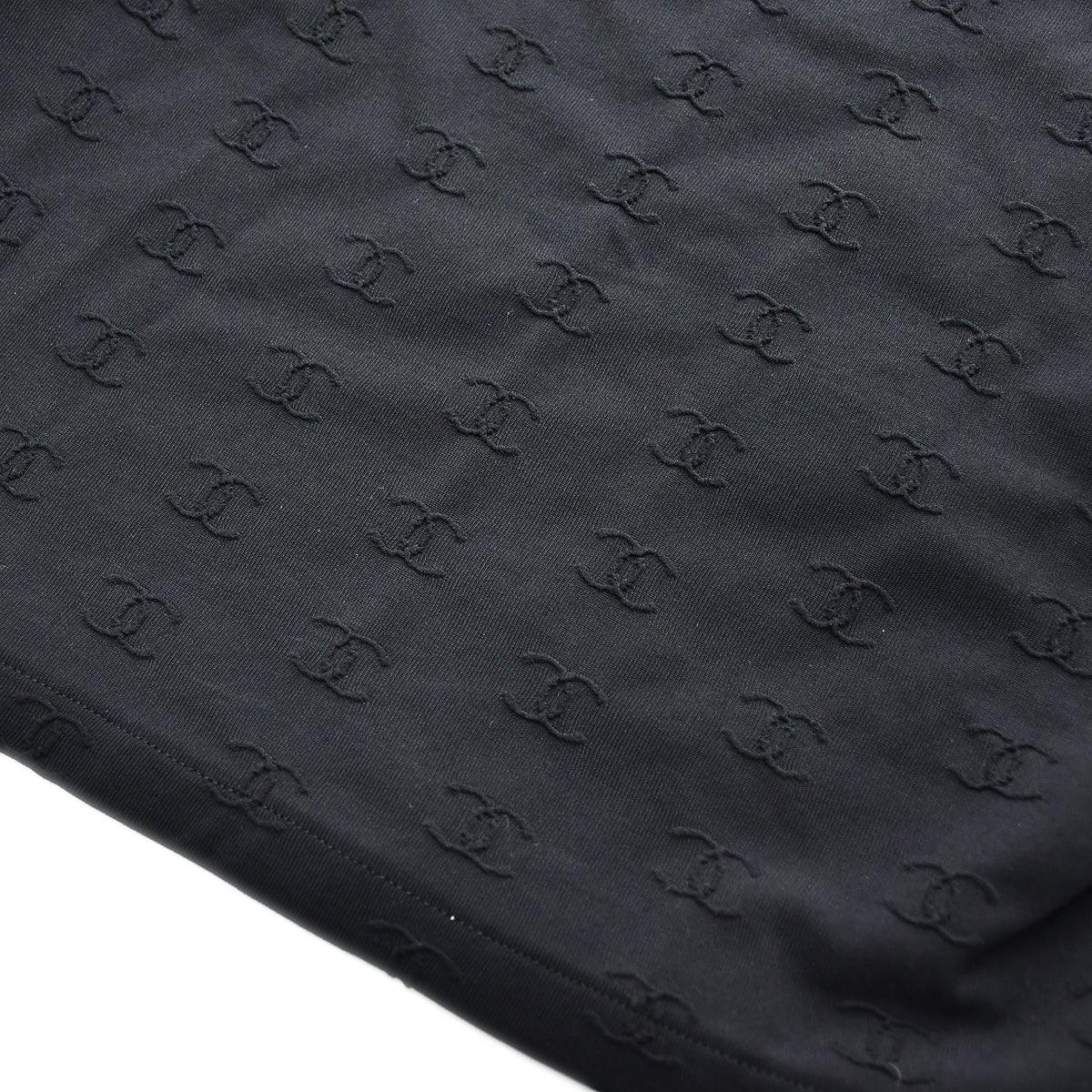 Chanel Spring 1997 CC Logo Embroidered Cropped Top