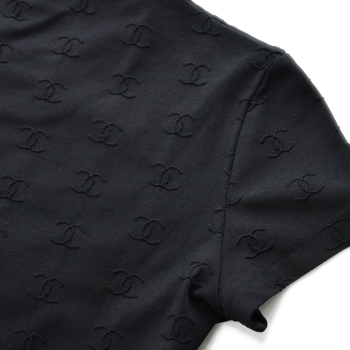 Chanel Spring 1997 CC Logo Embroidered Cropped Top