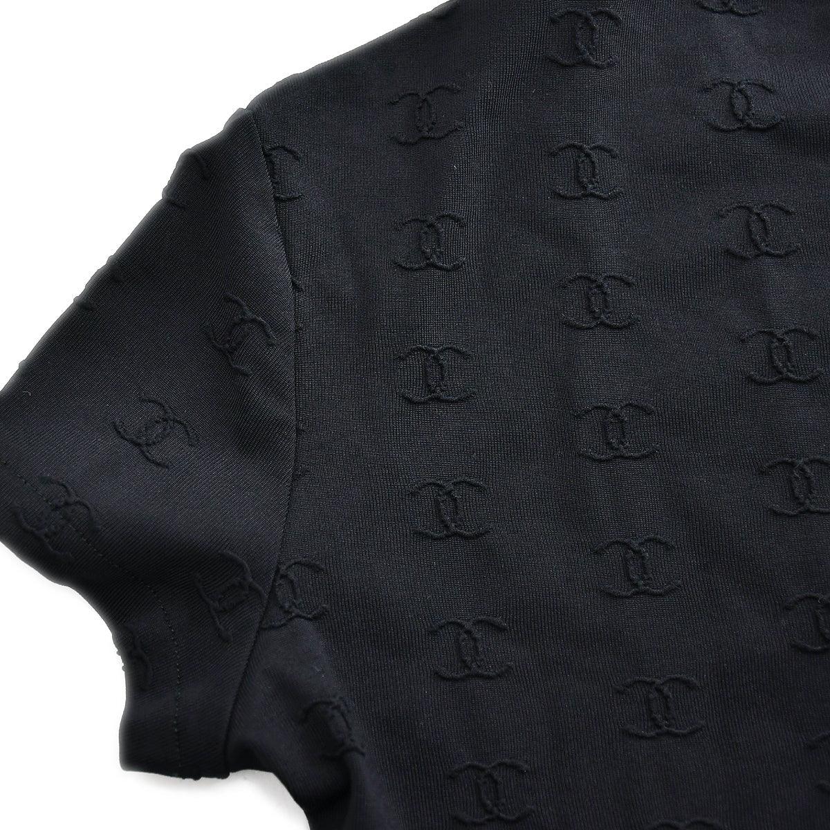 Chanel Spring 1997 CC Logo Embroidered Cropped Top