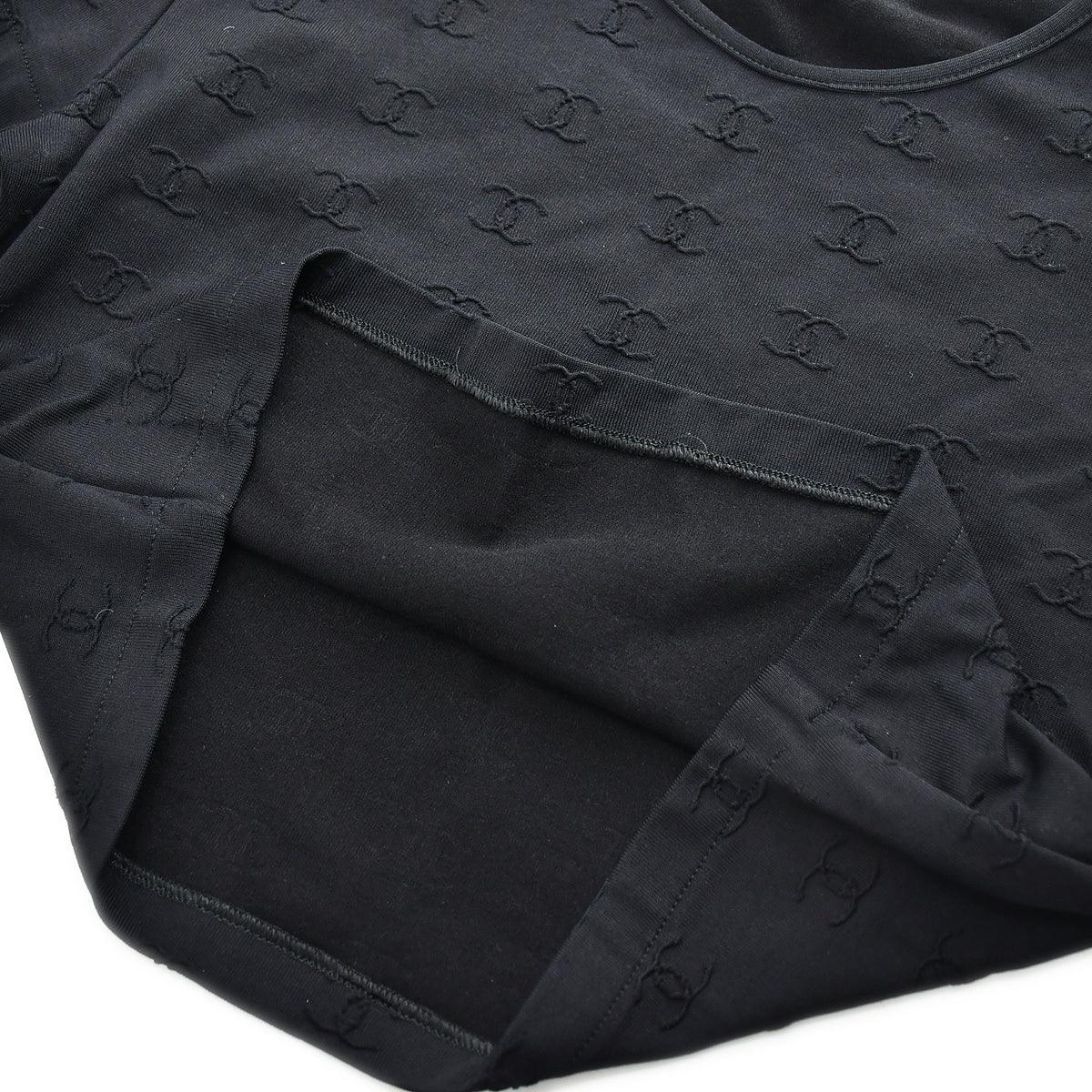 Chanel Spring 1997 CC Logo Embroidered Cropped Top