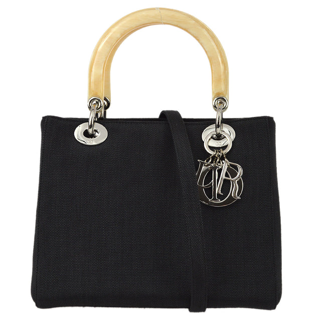 Lady dior cloth outlet handbag