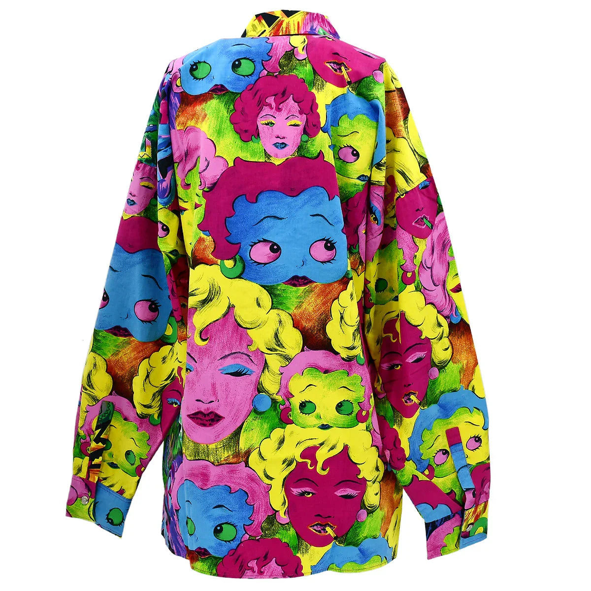 Versace 1993 Betty Boop-print cotton shirt #S