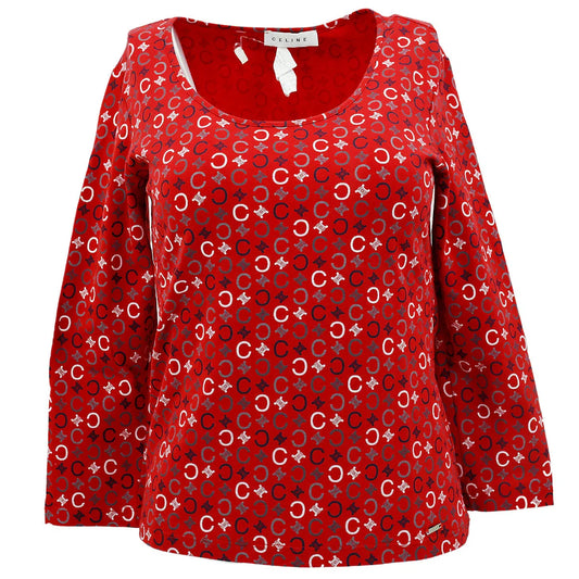 Celine C Macadam T-shirt Red #M