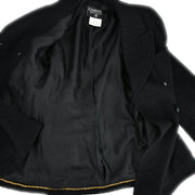 Chanel Setup Suit Jacket Skirt Black 95A #38